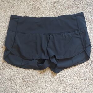 lululemon athletica Black Low Rise Speed Up Athletic Shorts